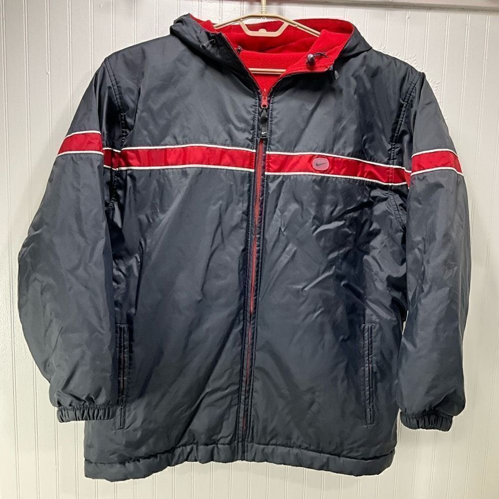 NIKE Fleece lined coat jacket with hood
